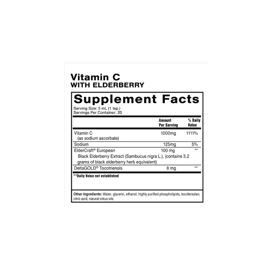 Vitamin C+ Elderberry 100mls
