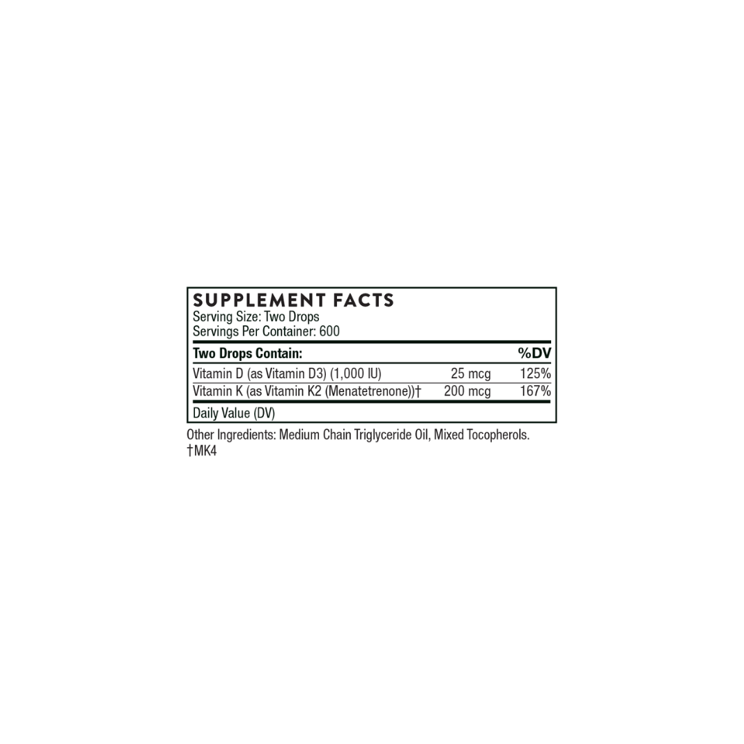 Vitamin D + K2 Liquid