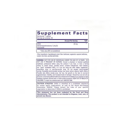 DHEA 25mg 60CT