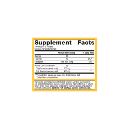 OmegaGenics® Fish Oil EPA-DHA 500 mg