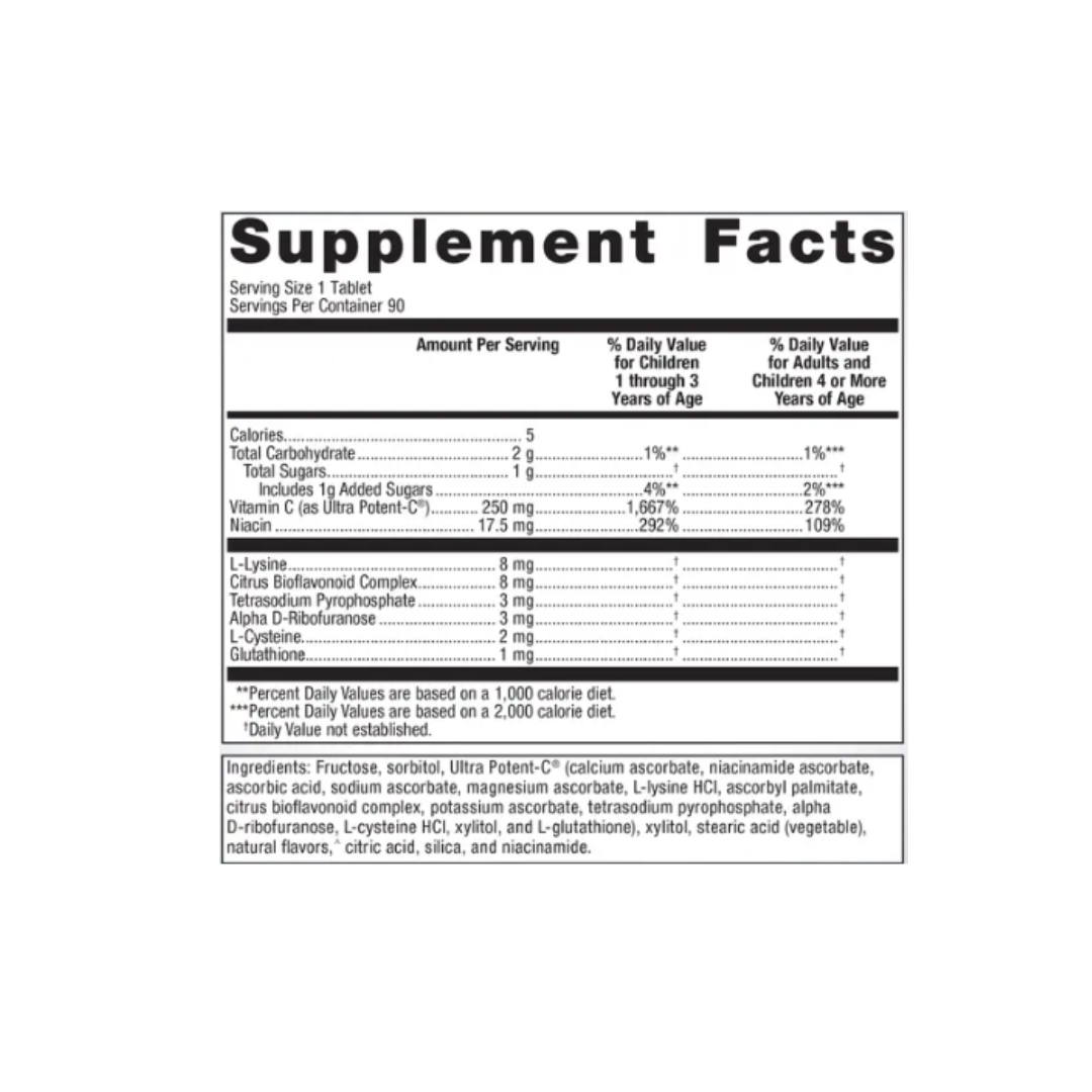 Ultra Potent-C® Vitamin C Chewable 90CT