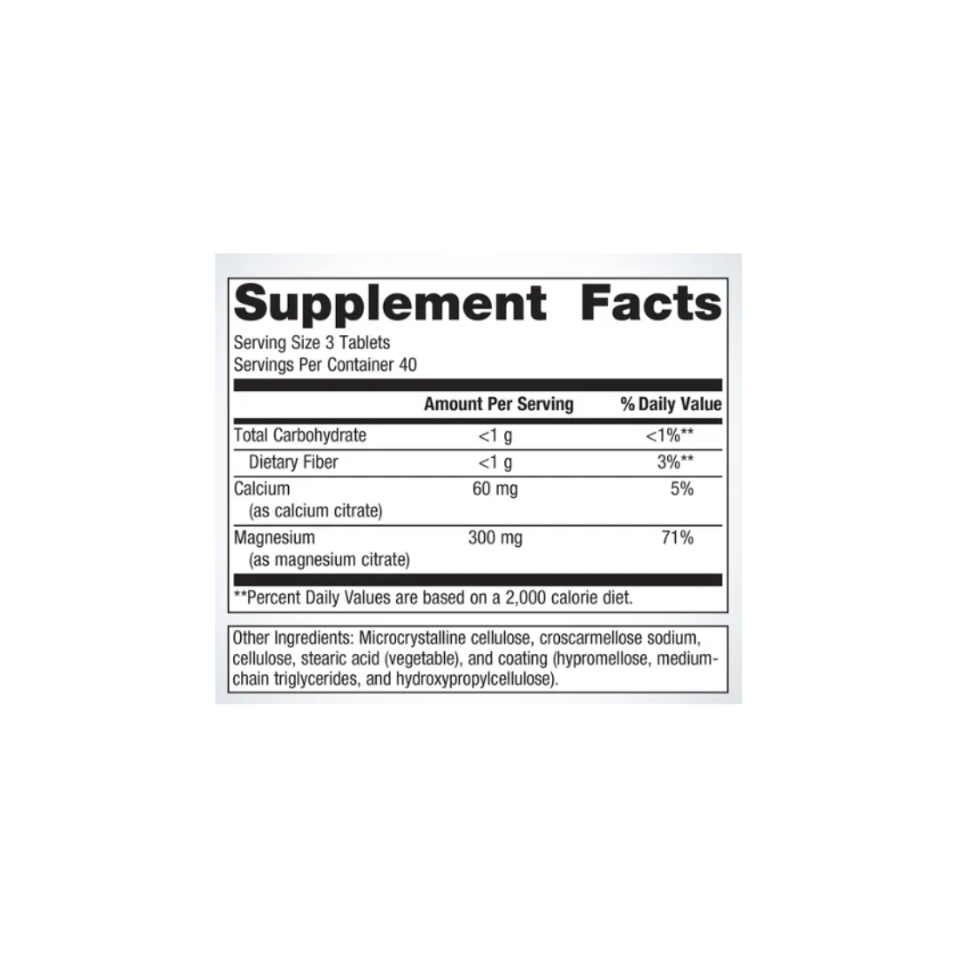 Magnesium Citrate 120 Tablets