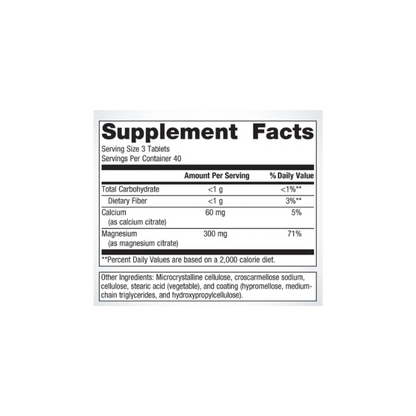 Magnesium Citrate 120 Tablets