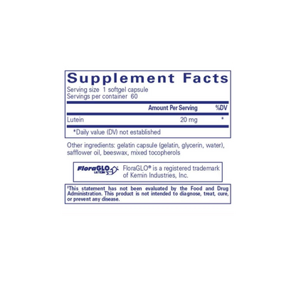 Lutein 20mg 60CT