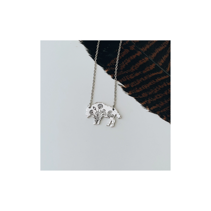 Wildflower Bison Necklace