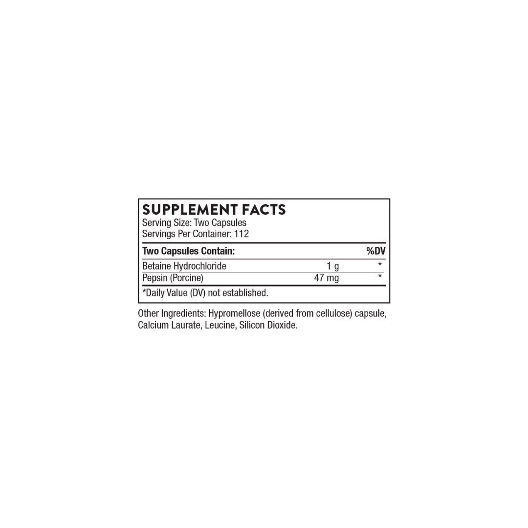 Betaine HCL & Pepsin 225CT