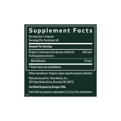 Cordyceps Mushroom 40CT