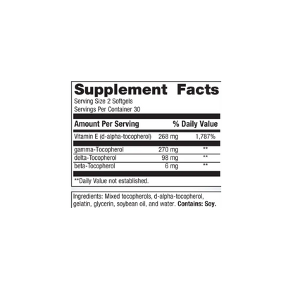 Vitamin E Mixed Tocopherols 60CT
