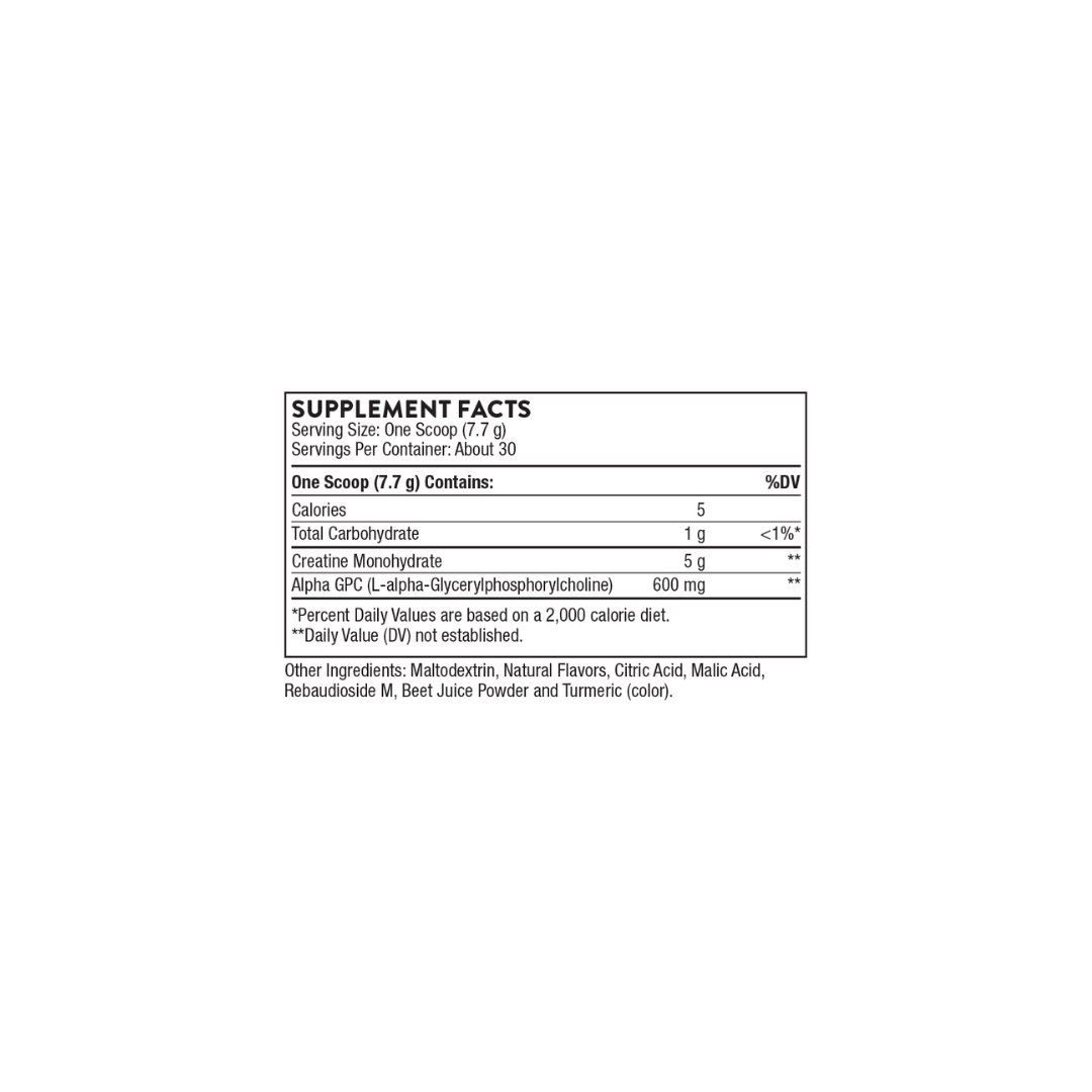 Creatine + Alpha GPC 30 Scoops