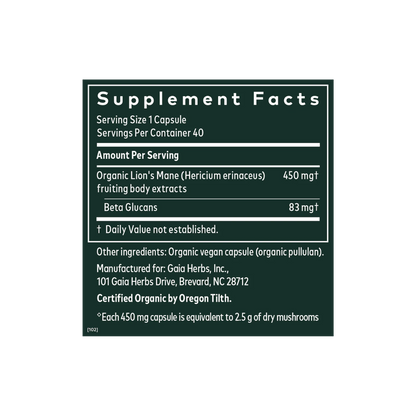 Lion's Mane Mushroom 40CT