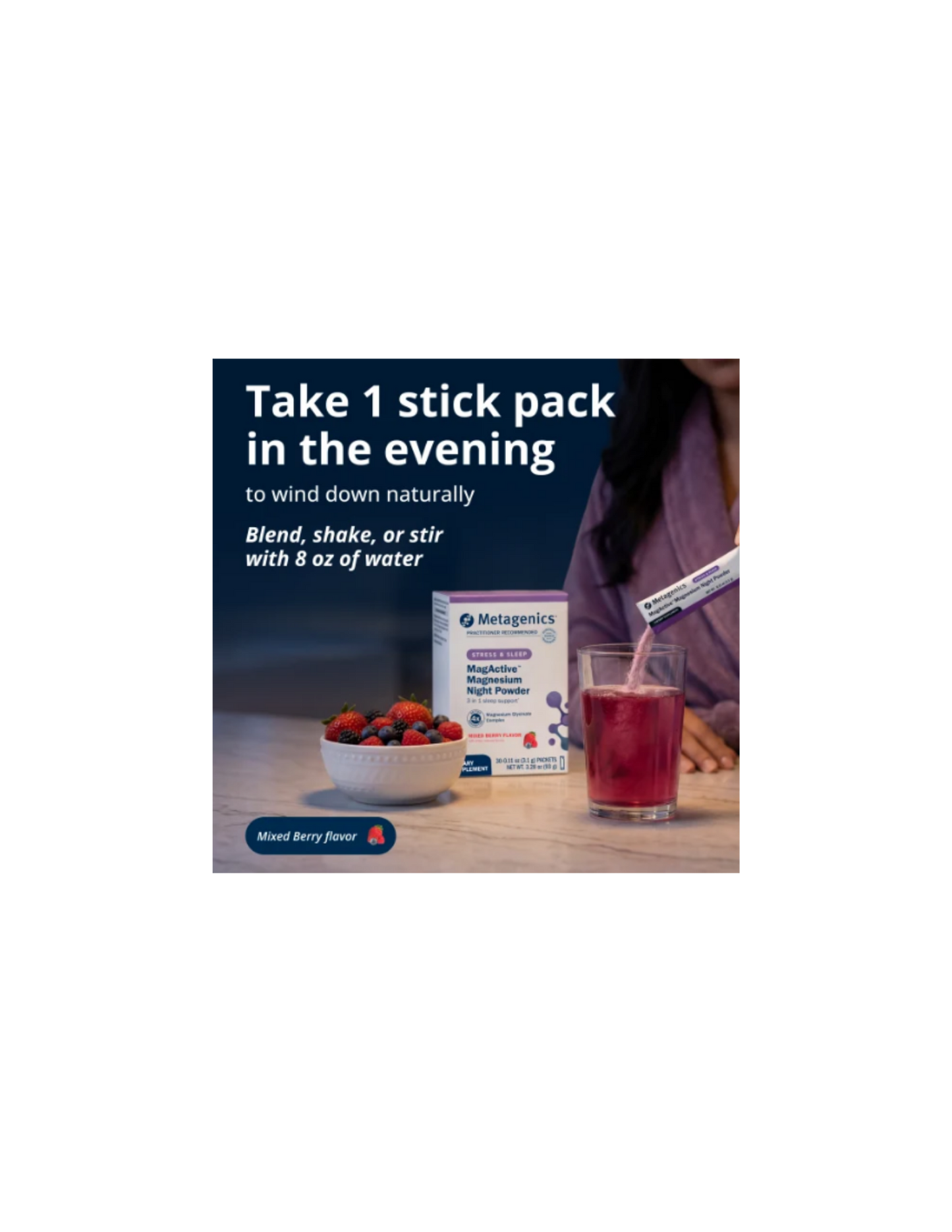 MagActive™ Magnesium Night Powder Packets 30 Packs