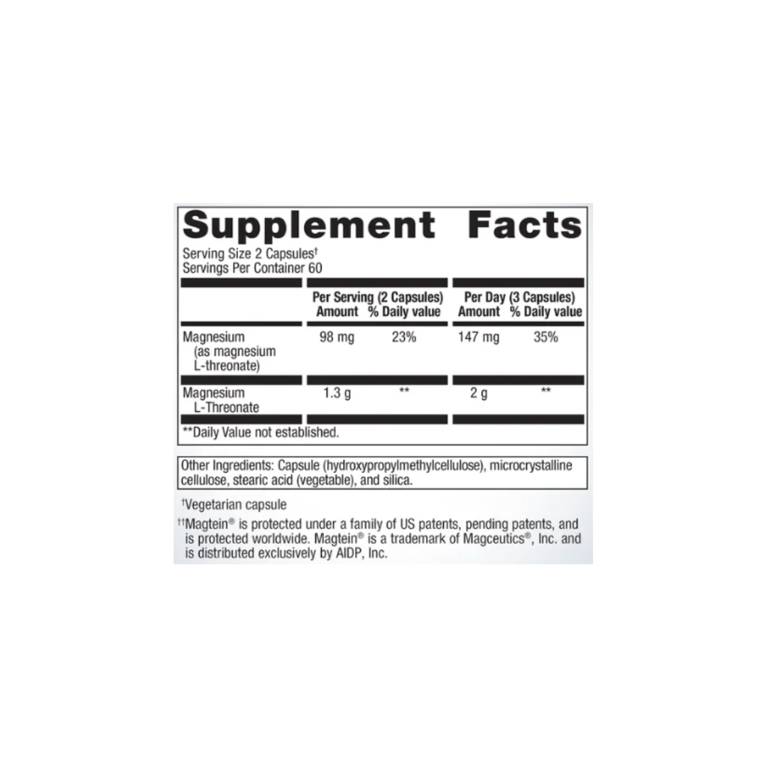 Magtein® Magnesium L-Threonate 120CT