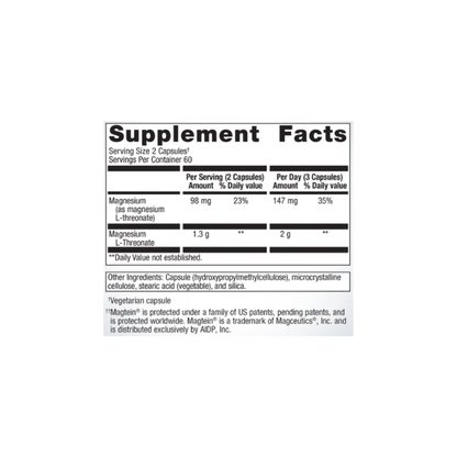 Magtein® Magnesium L-Threonate 120CT