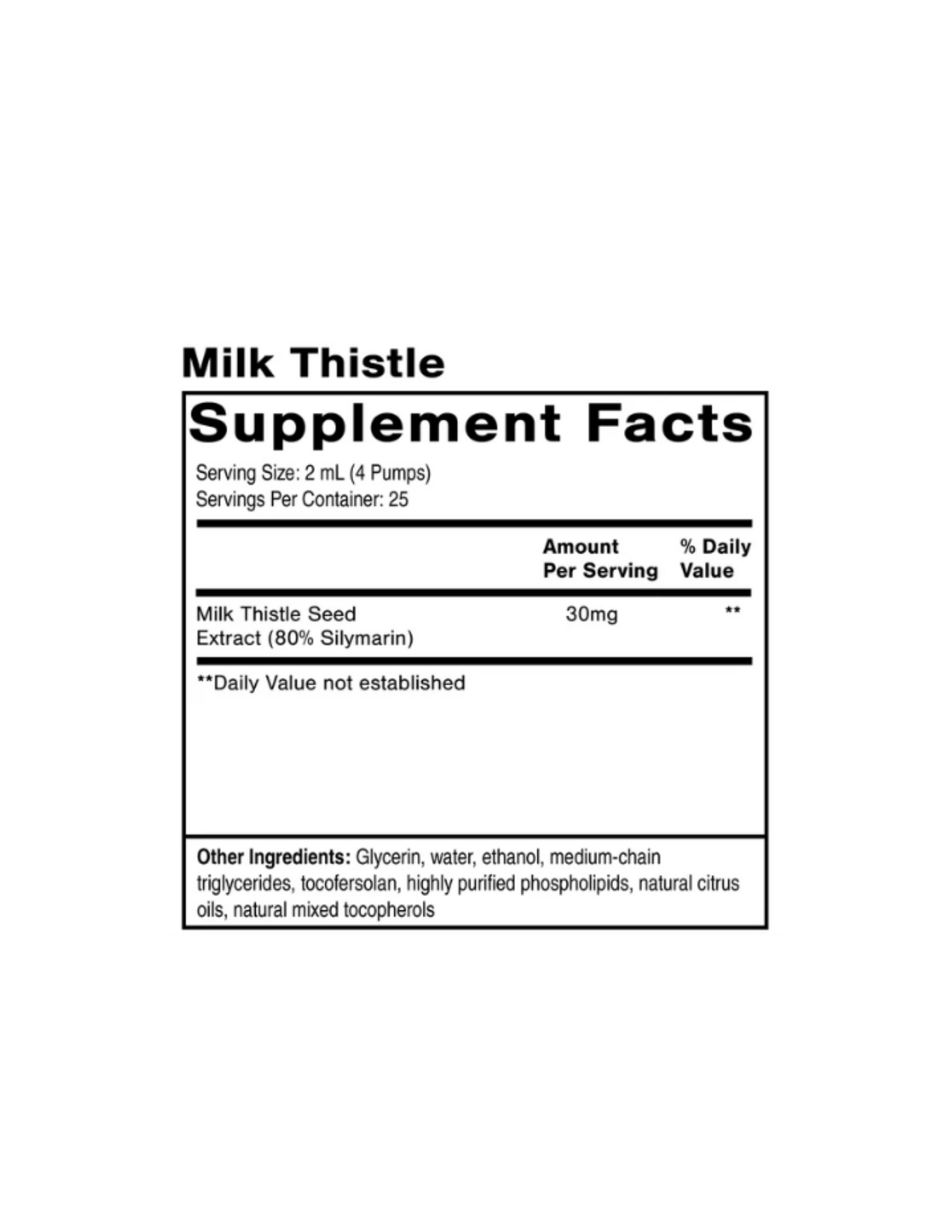 Milk Thistle 50ml