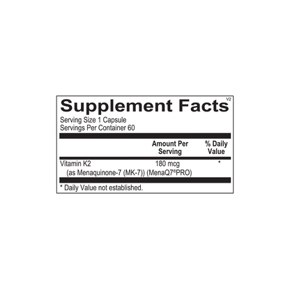 Vitamin K2 180 mcg