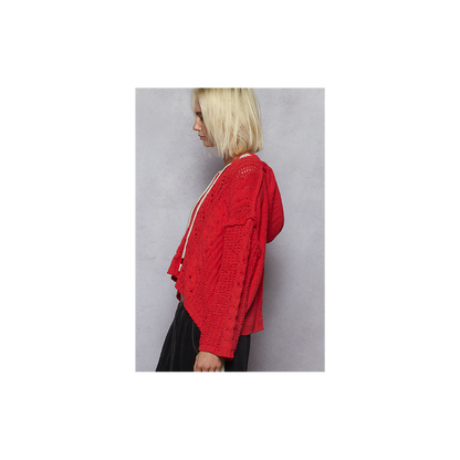 POL V-Neck Hoodie Sweater