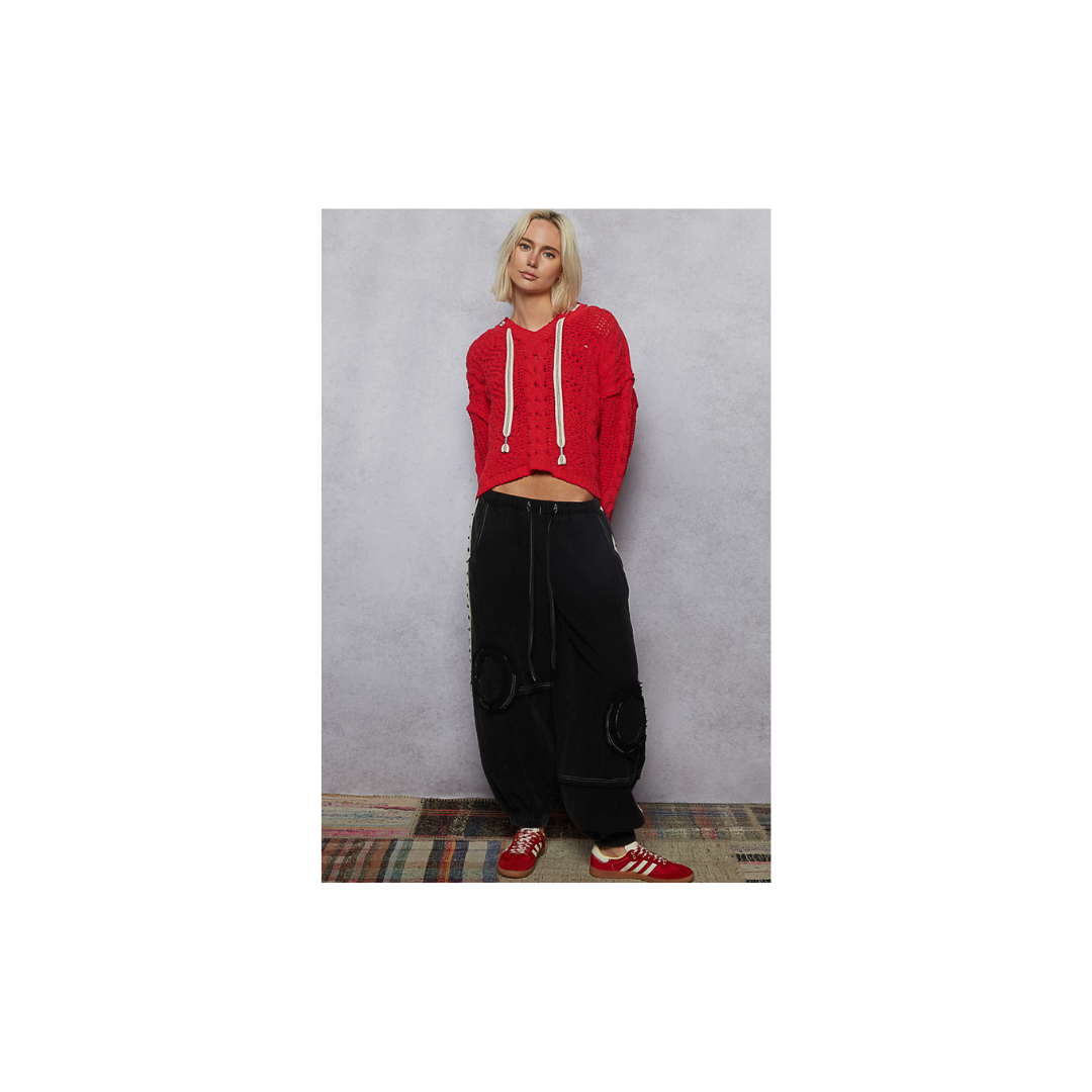 POL V-Neck Hoodie Sweater