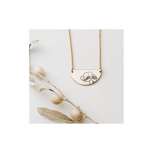 Poppy Semi-Circle Necklace
