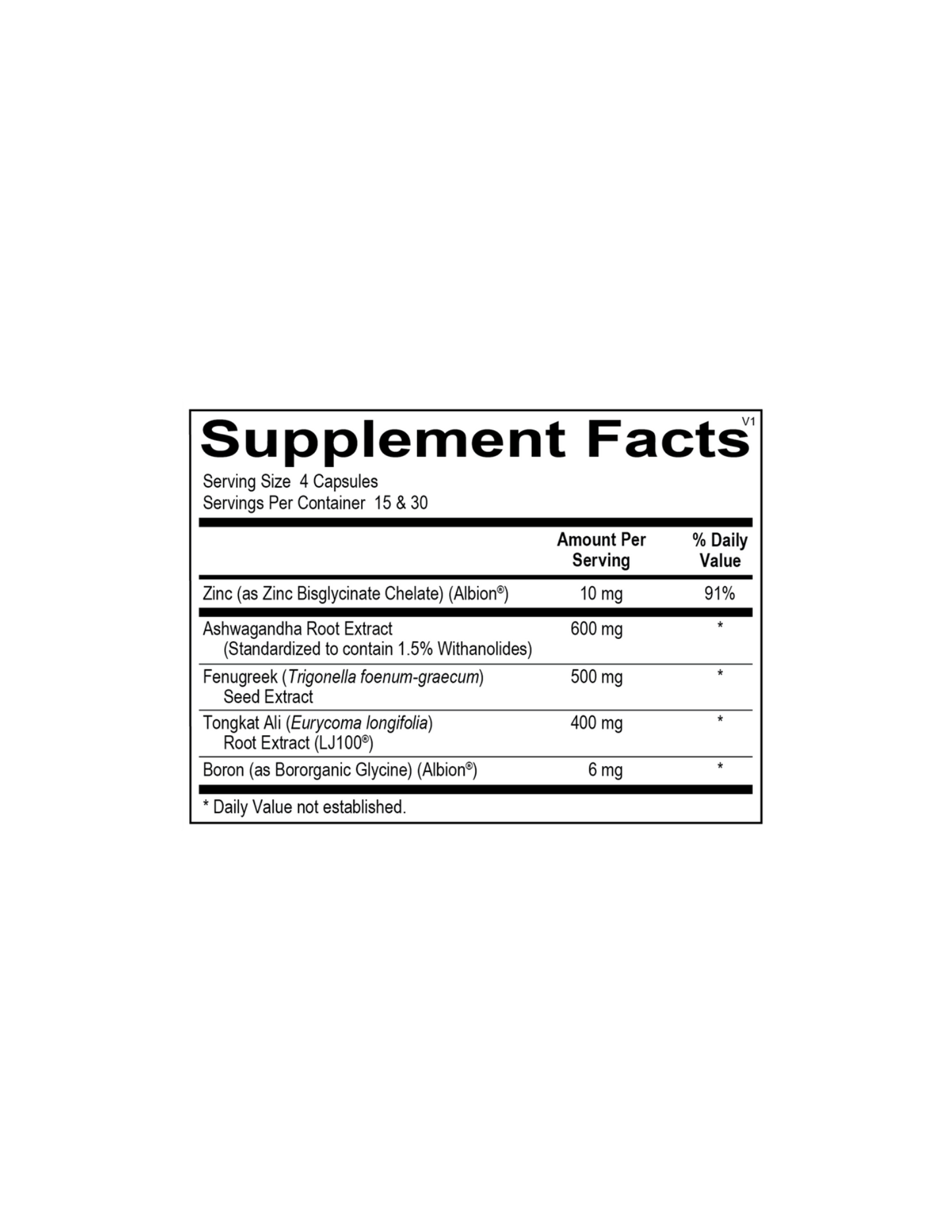 Testosterone Support Complex 60c