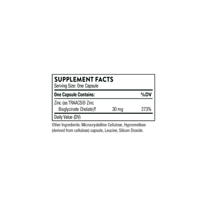 Zinc Bisglycinate 30mg 60CT