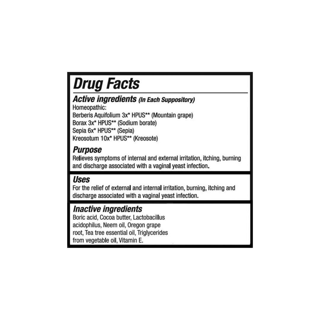 Yeast Arrest® 14 Suppositories