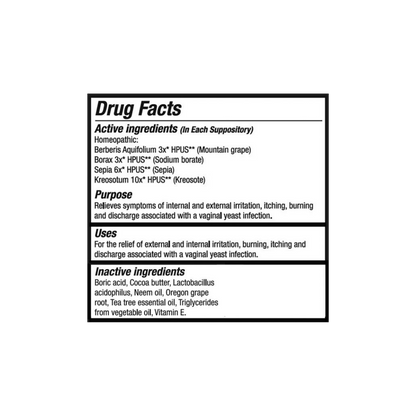 Yeast Arrest® 14 Suppositories